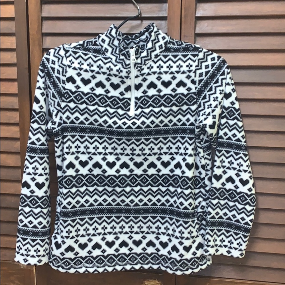 Children’s Place Black and White Pullover Sz 10/12